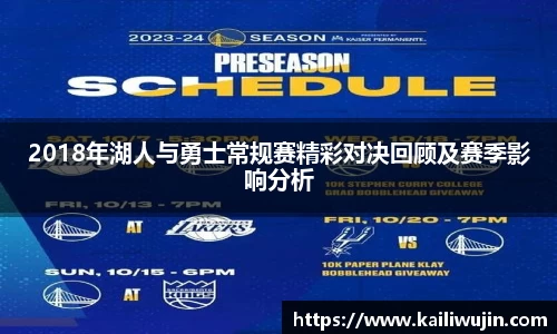 2018年湖人与勇士常规赛精彩对决回顾及赛季影响分析